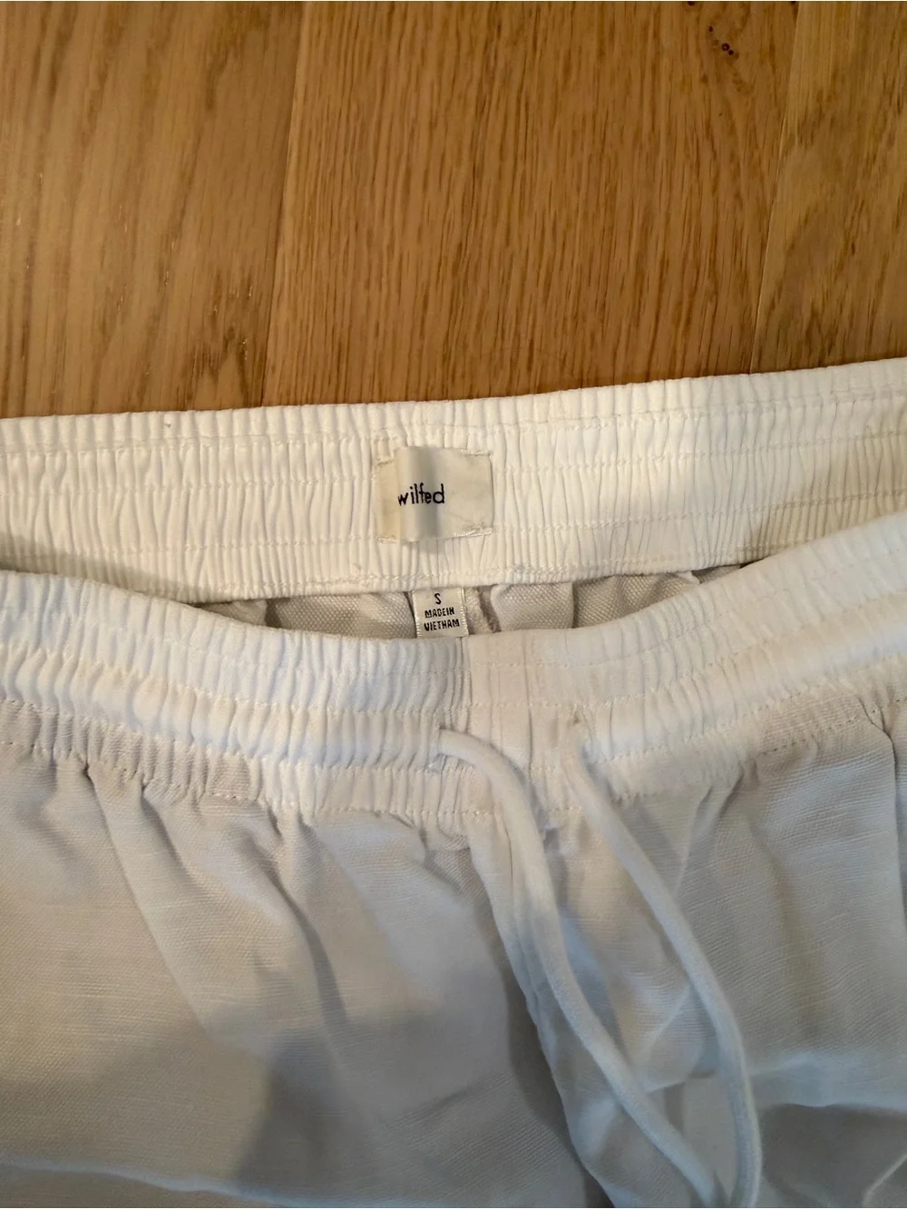 Aritzia White Linen Pants